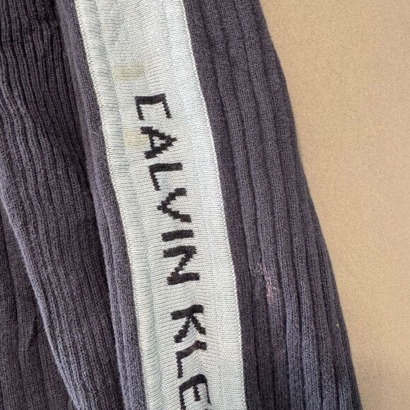 Calvin Klein Men’s Long Sleeve Knit Size Medium Vintage Striped Preppy 2000s - Picture 3 of 11